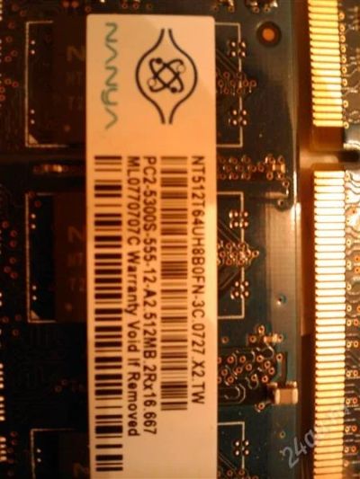 Лот: 1294942. Фото: 1. SO-DIMM 512 Mb DDR2 PC 5300 (2... Оперативная память