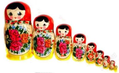 Лот: 2336925. Фото: 1. Матрешка 9 кукольная.Осталась... Куклы и аксессуары