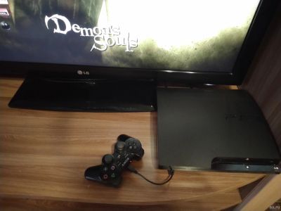Лот: 17007178. Фото: 1. Sony PlayStation 3 slim 320Gb... Игровые приставки, консоли
