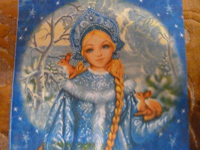 Лот: 6318501. Фото: 1. Салфетка для декупажа Новогодняя... Декупаж