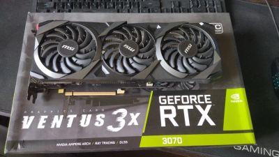 Лот: 20427902. Фото: 1. MSI GeForce RTX 3070 Ventus 3X... Видеокарты