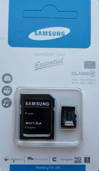 Лот: 3331200. Фото: 1. Продам карту памяти micro-SD Samsung... Карты памяти