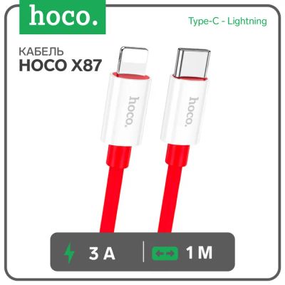 Лот: 25615636. Фото: 1. Кабель Hoco X87, Type-C - Lightning... Чехлы, коврики, оплетки руля