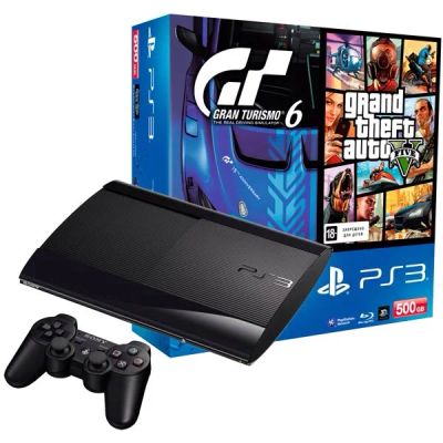 Лот: 5864122. Фото: 1. Sony Play Station 3 500GB + 3... Игровые приставки, консоли