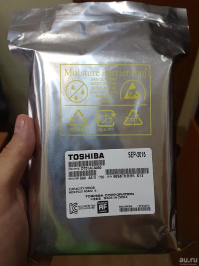 Лот: 10039536. Фото: 1. Жесткий диск HDD 500GB Toshiba... Жёсткие диски (HDD)