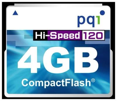 Лот: 4580477. Фото: 1. PQI CF 4Gb 120x. Карты памяти