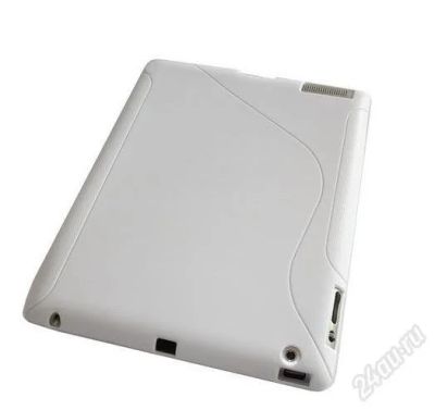 Лот: 1453920. Фото: 1. Чехол для Apple Ipad2 белый, силикон... Чехлы, обложки