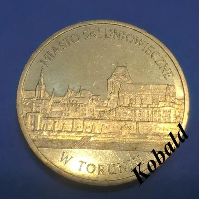 Лот: 8496787. Фото: 1. Польша 2 злотых 2007 Торунь. Европа