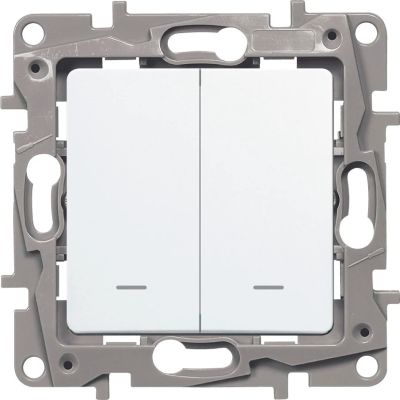 Лот: 11479148. Фото: 1. Legrand ETIKA Выключатель двухклавишный... Электроустановочные изделия