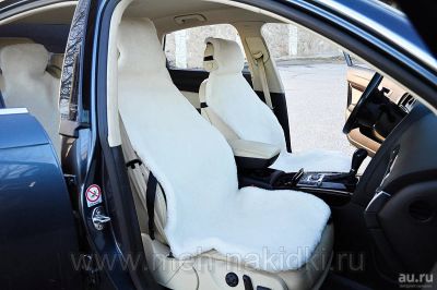 Лот: 8575382. Фото: 1. Меховые накидки на сиденье автомобиля... Чехлы, коврики, оплетки руля