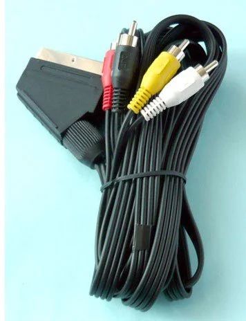 Лот: 14174742. Фото: 1. Аудио видео кабель SCART-4 RCA... Провода, кабели