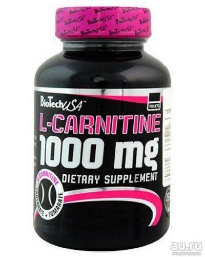 Лот: 9782247. Фото: 1. L - Carnitine 1000 мг 60 таб BioTech... Спортивное питание, витамины