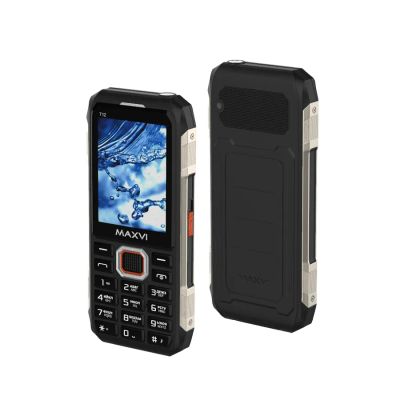 Лот: 25021352. Фото: 1. Сотовый Maxvi T12 Black 2sim/2... Кнопочные мобильные телефоны