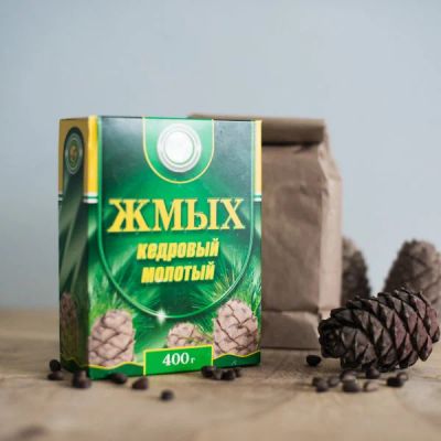 Лот: 2209530. Фото: 1. Жмых кедровый молотый 400 г. Спортивное питание, витамины