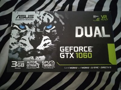 Лот: 13427215. Фото: 1. Asus Dual OC gtx 1060 3gb гарантия... Видеокарты