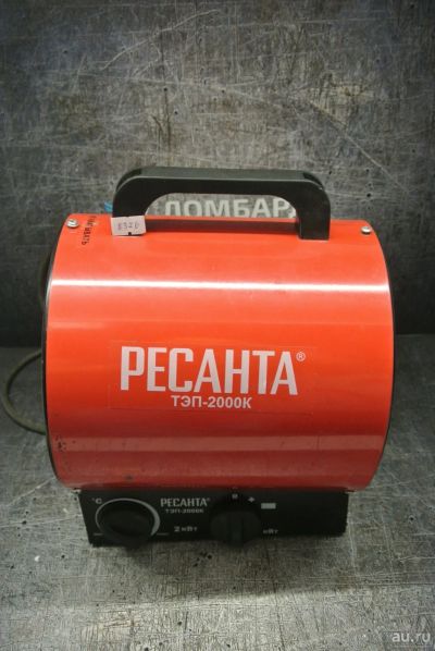 Лот: 17987135. Фото: 1. Тепловая электрическая пушка Ресанта... Обогреватели бытовые