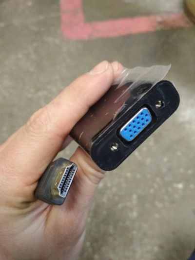 Лот: 15804500. Фото: 1. Переходник HDMI-VGA для подключения... Шлейфы, кабели, переходники