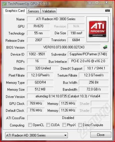 Лот: 342324. Фото: 1. PCI-e 3870 512mb GDDR4 обмен\продажа. Видеокарты
