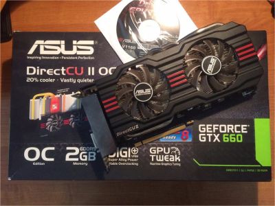 Лот: 8297712. Фото: 1. ASUS GTX 660 OC 2 GB - Самая шустрая... Видеокарты