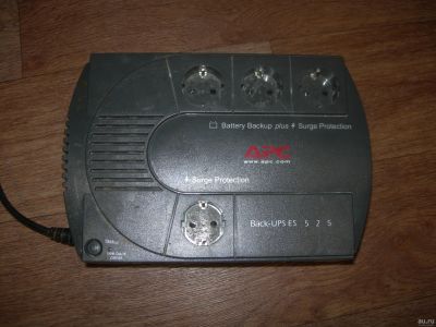 Лот: 18100426. Фото: 1. ИБП APC Back-UPS ES 525. ИБП, аккумуляторы для ИБП