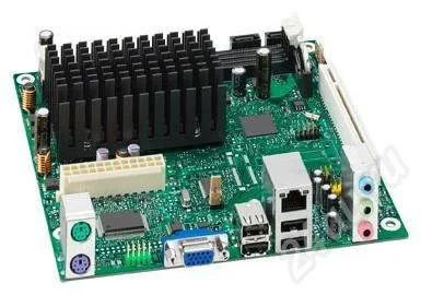 Лот: 548083. Фото: 1. mITX плата Intel D410PT + 1024mb... Материнские платы
