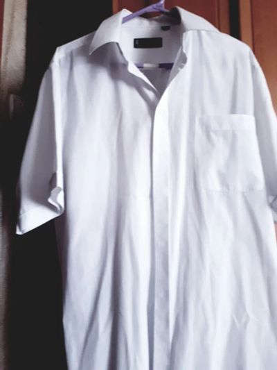 Лот: 19179121. Фото: 1. Отличная мужская белая рубашка... Рубашки