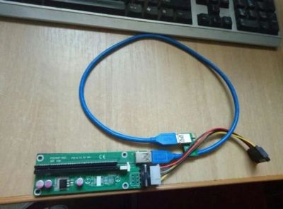 Лот: 11952186. Фото: 1. Райзер PCI-E Riser. Шлейфы, кабели, переходники
