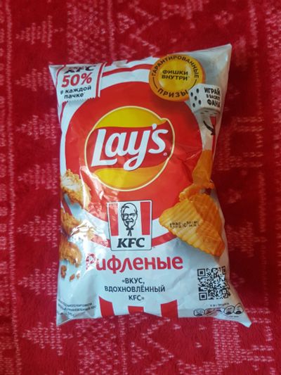 Лот: 18770345. Фото: 1. Чипсы Lays КФС. Сувенирные