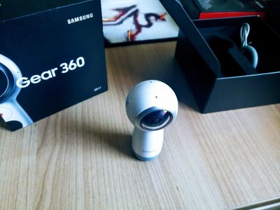 Лот: 14768787. Фото: 1. Видеокамера Samsung Gear 360... Экшн камеры