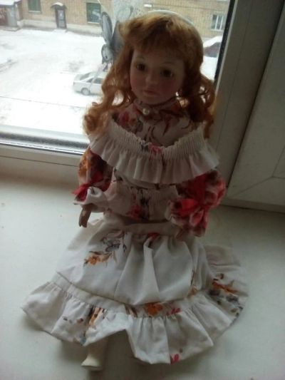 Лот: 10719686. Фото: 1. кукла фарфоровая 55 см. Куклы и аксессуары