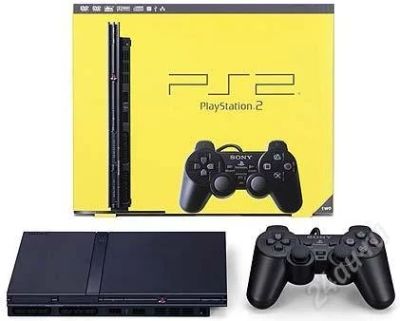 Лот: 963116. Фото: 1. Sony Playstation 2 slim (SCPH... Игровые приставки, консоли