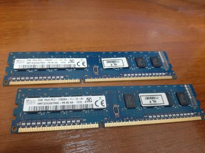 Лот: 18397088. Фото: 1. 2 шт DDR3 2Gb*2 = 4Gb Оперативная... Оперативная память