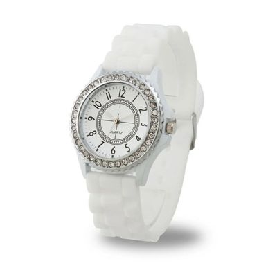 Лот: 3453896. Фото: 1. Часы "Geneva" (белый силиконовый... Другие наручные часы