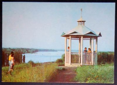 Лот: 7519282. Фото: 1. Открытка Азов. Дон. Видовая беседка... Открытки, конверты