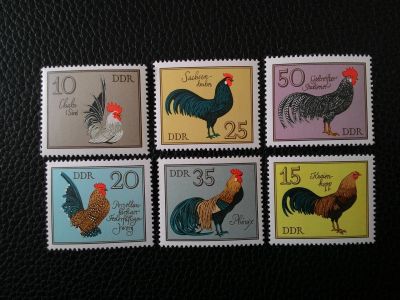 Лот: 13275620. Фото: 1. 1979. ГДР. Птицы - Немецкие Петухи... Марки