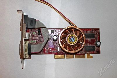 Лот: 482250. Фото: 1. Radeon 9250 AGP 128Mb DDR 64Bit... Видеокарты