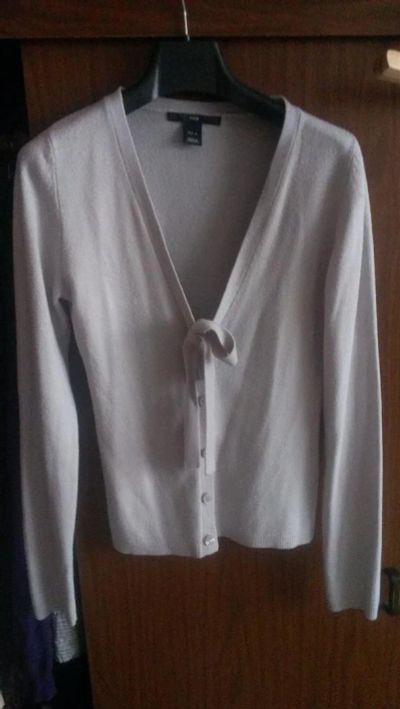 Лот: 3238927. Фото: 1. Кардиган серый H&M. Свитеры, толстовки, худи