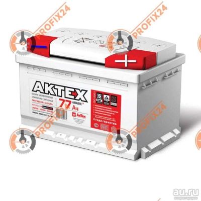 Лот: 13456664. Фото: 1. Аккумулятор AKTEX 77 А/Ч, Обратная... Аккумуляторы