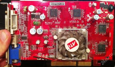 Лот: 2077664. Фото: 1. Видеокарта Radeon 9550. Видеокарты