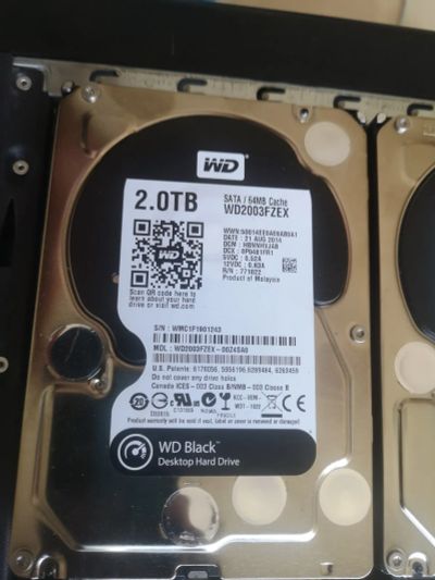 Лот: 23273835. Фото: 1. HDD SATA3 WD 2Tb, WMC1F1901243. Жёсткие диски (HDD)