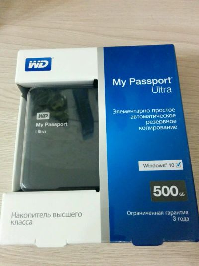 Лот: 7989444. Фото: 1. Внешний жесткий диск wd 500гб... Внешние жесткие диски