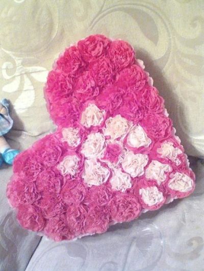 Лот: 11010144. Фото: 1. 2 Объёмное сердце 3d розовое. Свадебная атрибутика и декор