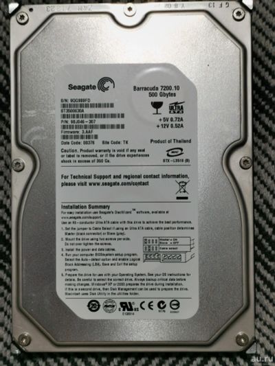 Лот: 18084166. Фото: 1. Жёсткий диск, Seagate Barracuda... Жёсткие диски (HDD)