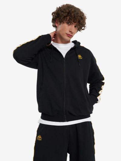 Лот: 25590971. Фото: 1. Толстовка мужская Kappa, Черный. Легкие куртки, толстовки