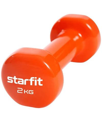 Лот: 22369228. Фото: 1. Гантель виниловая, 2 кг Star Fit... Гантели