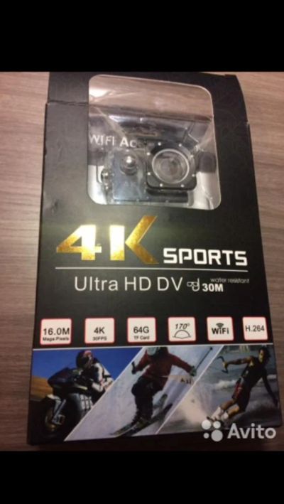 Лот: 8611728. Фото: 1. Экшн камера 4К Ultra HD DV Sports... Экшн камеры