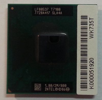 Лот: 1313629. Фото: 1. Intel Core2Duo Mobile T7100. Процессоры