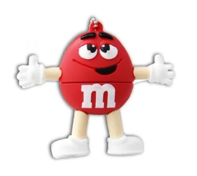 Лот: 6685239. Фото: 1. USB 4Гб "M&M's" 01. Карты памяти