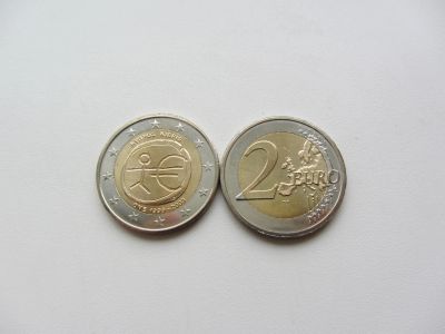Лот: 12615397. Фото: 1. Кипр 2 евро 2009 " 10 лет Введения... Европа