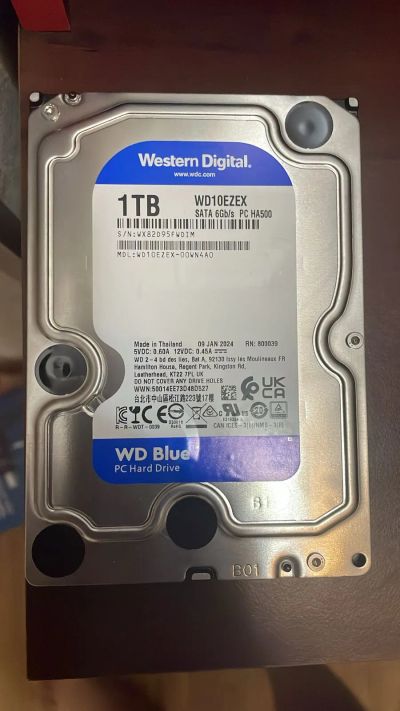 Лот: 25520083. Фото: 1. 1 ТБ Жесткий диск WD Blue [WD10EZEX... Жёсткие диски (HDD)